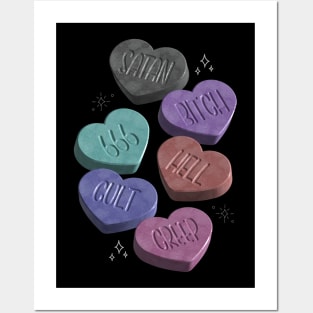 Creepy Heart Candy Posters and Art